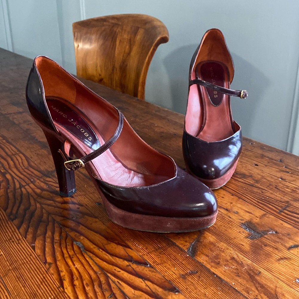 Oxblood Mary Jane Platform, Patent Leather and Suede from Marc Jacobs Fall 2006